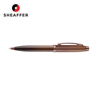 Sheaffer® Coffee Edition Matt Ballpoint Pen with Regal Brown PVD Trims displayed on a white background.
