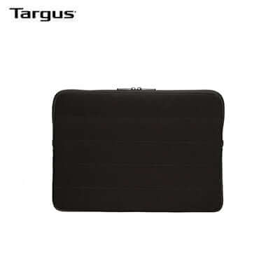 Targus Puffer 13-14" Laptop Sleeve in sleek black design, ideal for corporate gifts, featuring protective puffy exterior.
