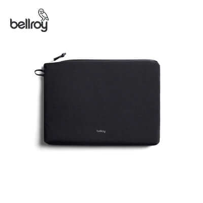 Bellroy Lite Laptop Sleeve 16" in black with water-resistant zip, ideal as a Corporate Gift for protecting laptops.