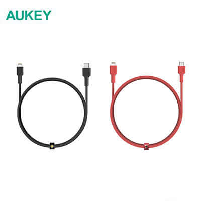 Aukey CB-CL2 USB C to Lightning Cable Nylon Braided 2M Corporate Gifts Singapore