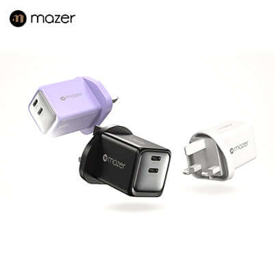 Mazer GaNPrestige 48W GaN Wall Charger (2 Ports) Corporate Gifts Singapore