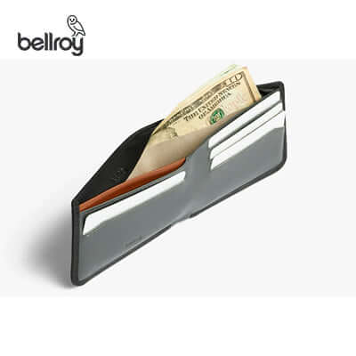 Bellroy Hide & Seek Wallet LO (RFID Protected) showing currency and card slots for secure storage.