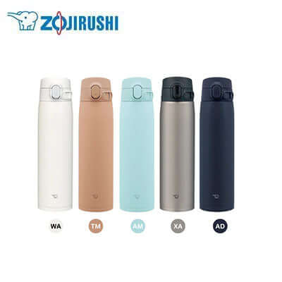 ZOJIRUSHI Stainless Thermal Flask SM-VA72 in various colors, perfect for keeping beverages hot or cold.