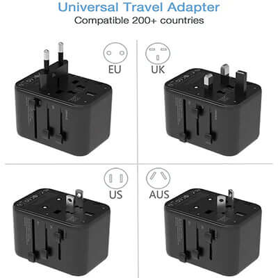 TESSAN 28W Universal Travel Adapter with 2 USB & 3 USB C Ports Corporate Gifts Singapore