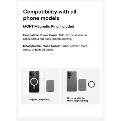 MOFT Snap Invisible Phone Tripod Wallet MOVAS™ (Magnetic Compatible)