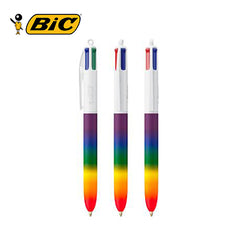 BIC 4 Colours Rainbow Decor + Lanyard Ballpen