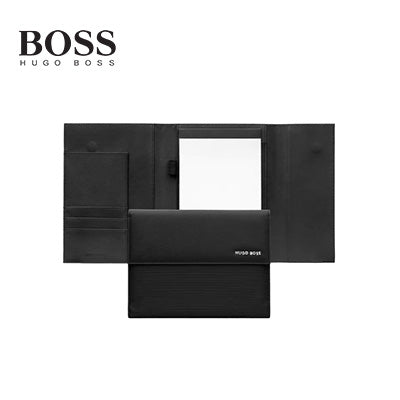 Hugo Boss Folder A5 Pinstripe Black