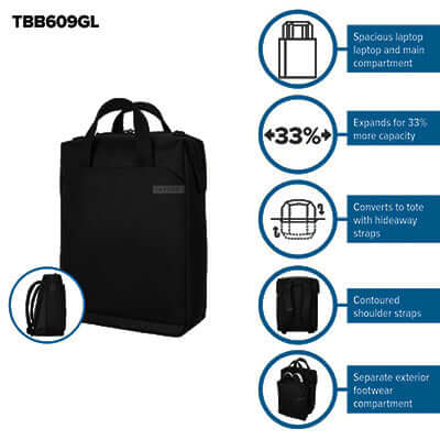 Targus 15"-16" Work+™ Convertible Daypack Corporate Gifts Singapore