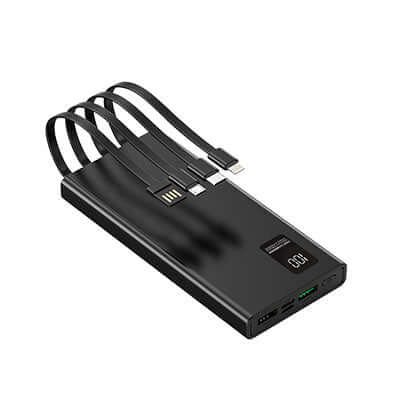 10000mAh 22.5W Super Quick Charge Powerbank with Built-in Cables Corporate Gifts Singapore