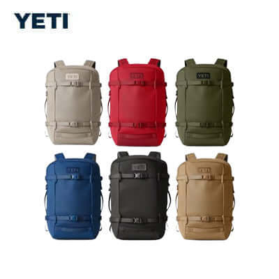 Yeti Crossroads® 22L Carry On Backpack in multiple colors including red, blue, green, black, tan, and gray.
