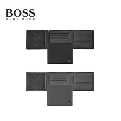 Hugo Boss Money Wallet with Flap Double B Saffiano