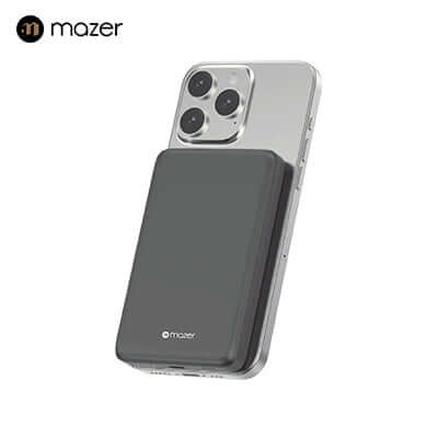 Mazer MagAir21 10,000mAh Ultra Slim Magnetic Wireless Power Bank Qi2 Certified 15W Corporate Gifts Singapore