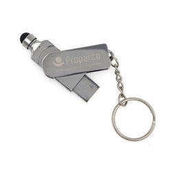 Metal USB Drive with Stylus and Keychain Corporate Gifts Singapore