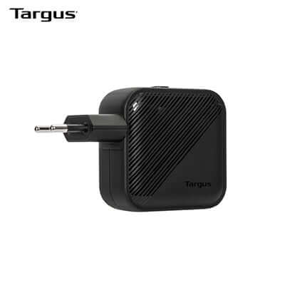 Targus APA803AP 65W GaN Wall Charger compact design, ideal for travel and corporate gifts.