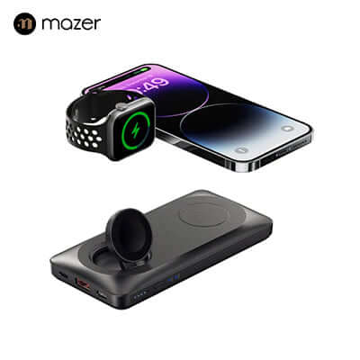 Mazer MagAir14 Duo 10,000mAh Magnetic Wireless Power Bank Corporate Gifts Singapore