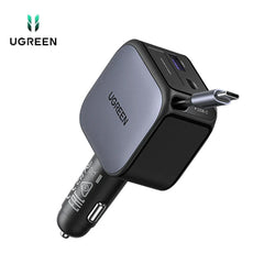 UGREEN Nexode Car Charger 60W with Retractable USB-C Cable