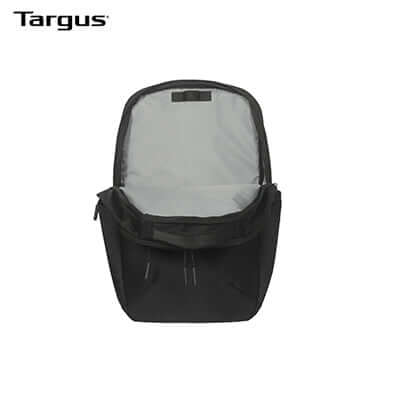 Targus 15-16" Work+™ EcoSmart® Backpack interior view, ideal for corporate gift use.