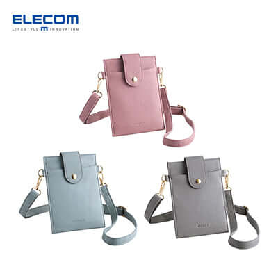 ELECOM P-MAP02 Smartphone Shoulder Pouch with Button Corporate Gifts Singapore