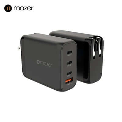Mazer GaNPrestige 120W GaN Wall Charger with Travel Pins (4 Ports) Corporate Gifts Singapore