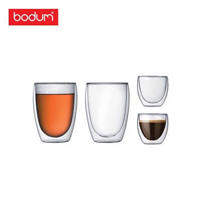 Bodum PAVINA Double Wall Mug Set of 2 showcasing stylish design and innovative double wall feature.