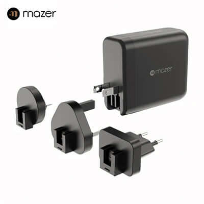Mazer GaNPrestige 140W Gan Wall Charger With Travel Pins (4 Ports) Corporate Gifts Singapore