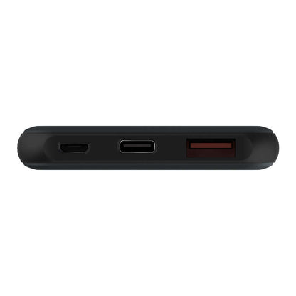 Verbatim 10000mAh 18W PD & QC 3.0 Power Pack showing USB-C and USB-A output ports.
