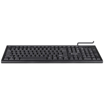 Verbatim Wired Keyboard 66653, full-sized keyboard with USB connection, ideal for corporate gifts.