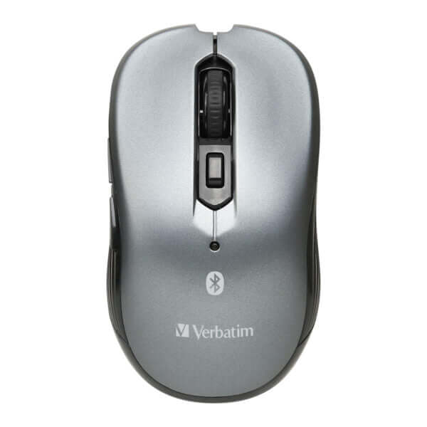 Verbatim Bluetooth 5.0 2.4GHz Wireless Mouse 66859 in sleek gray design, ideal for corporate gifts.