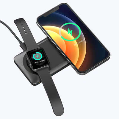 Mazer MagAir14 Duo 10,000mAh Magnetic Wireless Power Bank Corporate Gifts Singapore