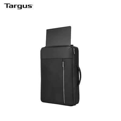 Targus 15.6" Urban Convertible Backpack with laptop pocket and side handle for versatile use.