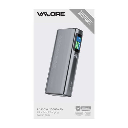 Valore 130W-PD 20,000mAh Powerbank (PD29) Corporate Gifts Singapore