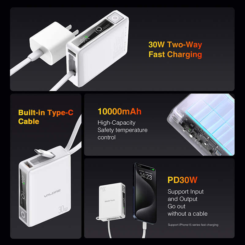 Valore PD30W 10000mAh Power Bank (PD34) Corporate Gifts Singapore