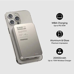 Momax Q.Mag X2 Magnetic Wireless Power Bank 20000mAh - Gen 2 Corporate Gifts Singapore