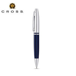 Cross Chrome Blue Lacquer Ballpoint -  Calais Collection