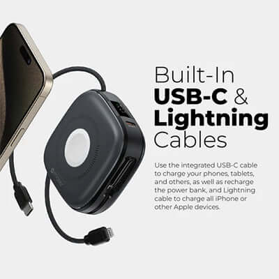 Mazer MagLink18i 10,000mAh Magnetic Wireless + Apple Watch Charging Power Bank Corporate Gifts Singapore