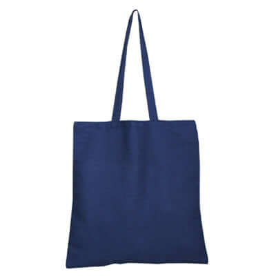6oz Canvas Tote Bag in navy color, perfect for corporate gifts and everyday use.