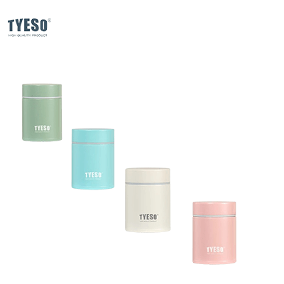 TYESO 7oz Food Jar in four colors, perfect for meals on the go and ideal as a Corporate Gift.