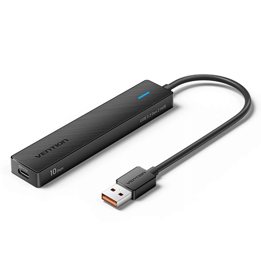 Vention 5-in-1 USB 3.2 Hub 10Gbps with sleek design and fast data transfer capabilities.