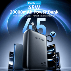Vention 20000mAh Power Bank 45W