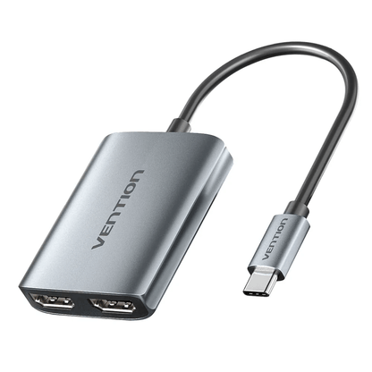 Vention USB-C to Dual HDMI™ MST Adapter for seamless multi-screen display