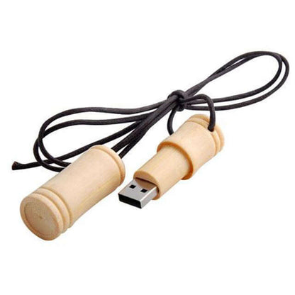 Bamboo stick USB Flash Drive U535 with wooden design and USB connector for eco-friendly data storage.