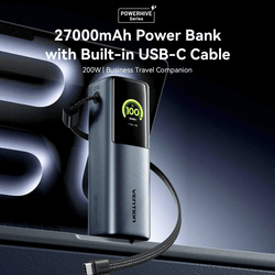 Vention 27000mAh Power Bank 200W