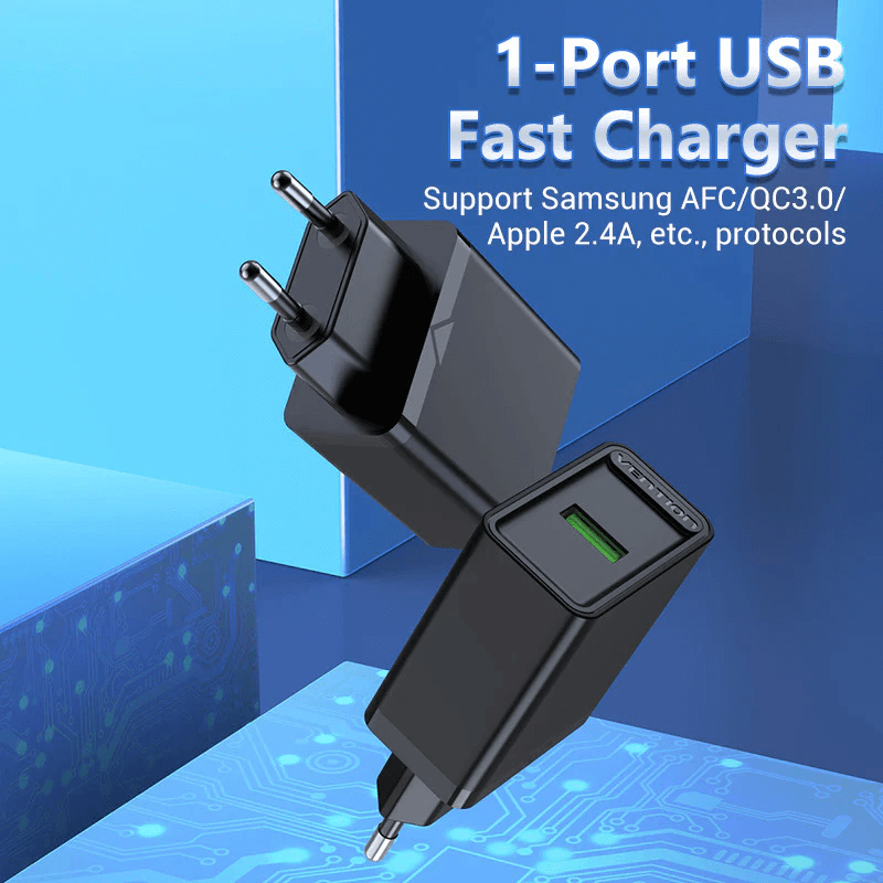 Vention 18W Single Port USB Wall Charger