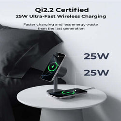 AUKEY LC-MC213 Qi2.2 MagFusion 2X 2-in-1 25W Magnetic Wireless Charging Station Corporate Gift Singapore