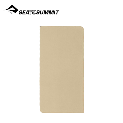 Sea To Summit Airlite Towel X Small in beige, lightweight eco-friendly travel towel.