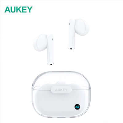 Aukey EP-M2 MoveAir True Wireless Earbuds in case, perfect as a Corporate Gift, offering versatile listening experience.