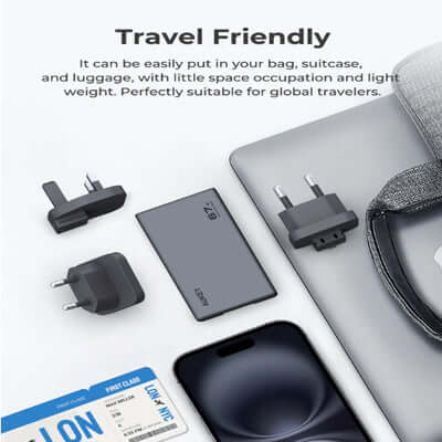 Aukey PA-C4 Comet Slim 67W GaN PD Wall Charger w/ EU UK TH Interchangeable Plugs Corporate Gift Singapore