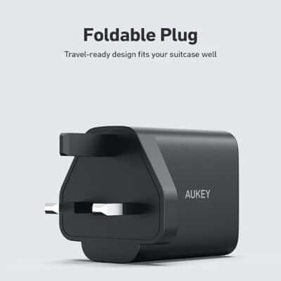Aukey PA-F3S 32W Swift Series PD Dual USB-C & USB-A Wall Charger Corporate Gift Singapore