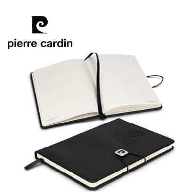 Pierre Cardin Biarritz Notebook featuring a durable cover and cream lined pages, ideal for corporate gifts.