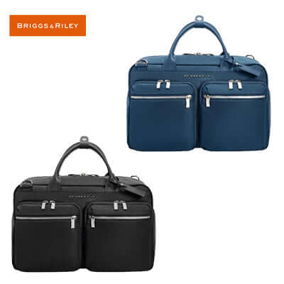 Briggs & Riley Rhapsody Multi-Pocket Cabin Bag in navy and black, ideal for corporate gifts and stylish travel.